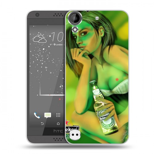 Дизайнерский пластиковый чехол для HTC Desire 530 Heineken