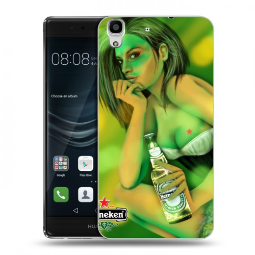 Дизайнерский пластиковый чехол для Huawei Y6II Heineken