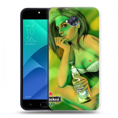 Дизайнерский пластиковый чехол для ASUS ZenFone 4 Selfie Heineken