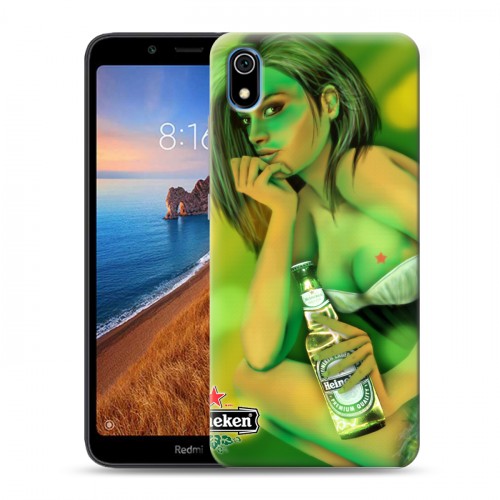 Дизайнерский силиконовый чехол для Xiaomi RedMi 7A Heineken