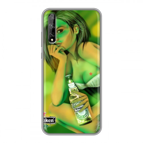 Дизайнерский силиконовый чехол для Huawei Y8p Heineken