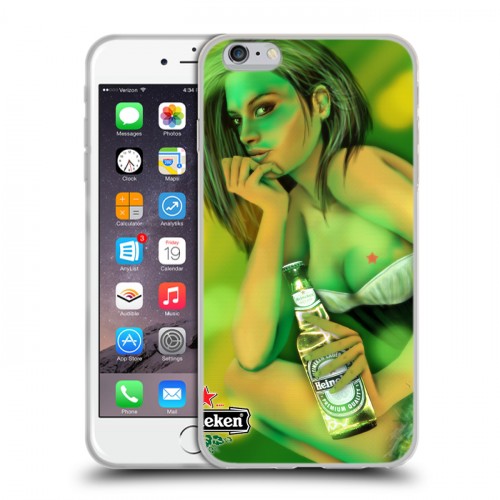 Дизайнерский силиконовый чехол для Iphone 6 Plus/6s Plus Heineken