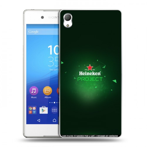 Дизайнерский пластиковый чехол для Sony Xperia Z3+ Heineken