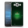 Дизайнерский пластиковый чехол для Microsoft Lumia 950 Heineken