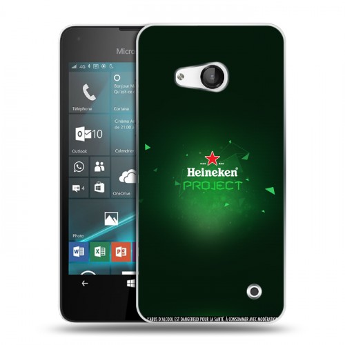 Дизайнерский пластиковый чехол для Microsoft Lumia 550 Heineken