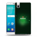 Дизайнерский пластиковый чехол для Huawei ShotX Heineken