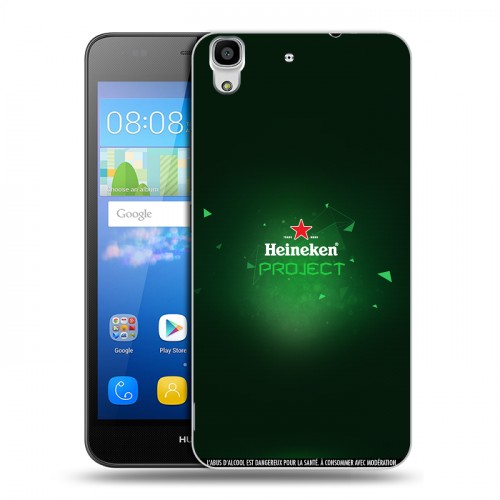 Дизайнерский пластиковый чехол для Huawei Y6 Heineken
