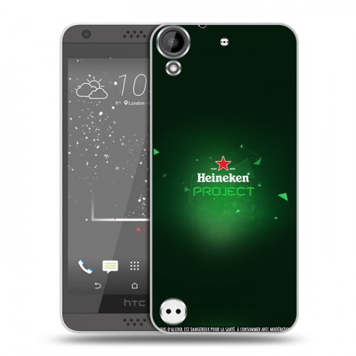 Дизайнерский пластиковый чехол для HTC Desire 530 Heineken