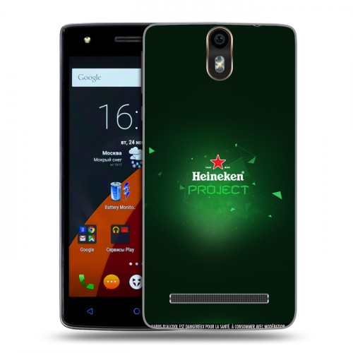 Дизайнерский силиконовый чехол для Wileyfox Storm Heineken