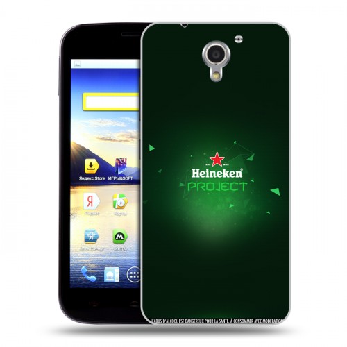 Дизайнерский пластиковый чехол для ZTE Blade A510 Heineken