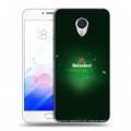 Дизайнерский пластиковый чехол для Meizu M3E Heineken