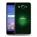 Дизайнерский пластиковый чехол для Huawei Y3 (2017) Heineken