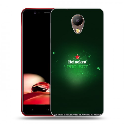 Дизайнерский пластиковый чехол для Elephone P8 Heineken