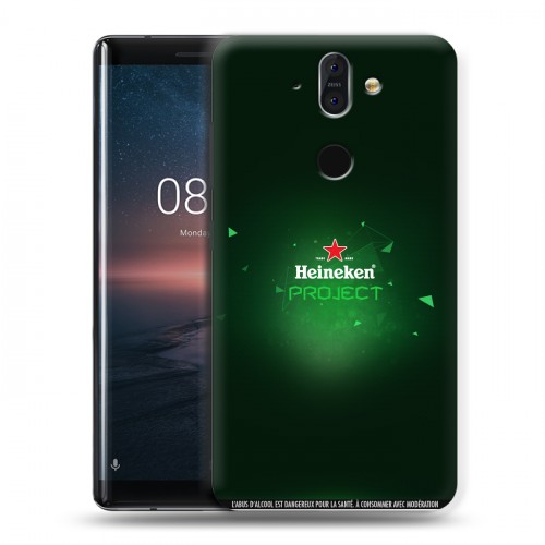 Дизайнерский пластиковый чехол для Nokia 8 Sirocco Heineken