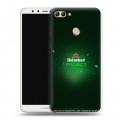 Дизайнерский пластиковый чехол для Huawei Y9 (2018) Heineken