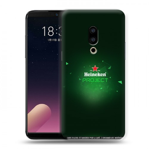 Дизайнерский пластиковый чехол для Meizu 15 Plus Heineken