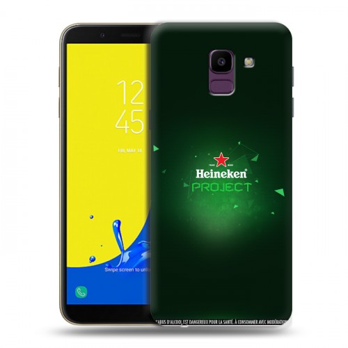 Дизайнерский пластиковый чехол для Samsung Galaxy J6 Heineken