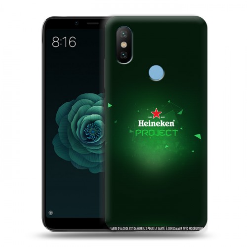 Дизайнерский силиконовый чехол для Xiaomi Mi A2 Heineken