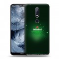 Дизайнерский пластиковый чехол для Nokia 6.1 Plus Heineken