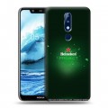 Дизайнерский силиконовый чехол для Nokia 5.1 Plus Heineken