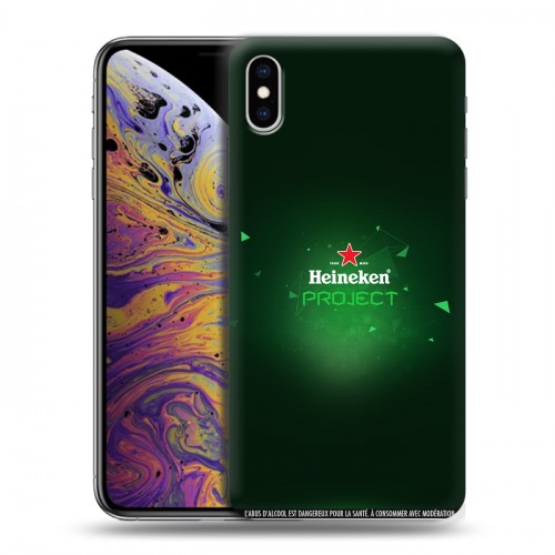 Дизайнерский силиконовый чехол для Iphone Xs Max Heineken