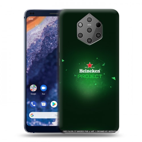 Дизайнерский силиконовый чехол для Nokia 9 PureView Heineken