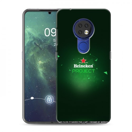 Дизайнерский силиконовый чехол для Nokia 6.2 Heineken