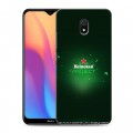 Дизайнерский силиконовый с усиленными углами чехол для Xiaomi RedMi 8A Heineken