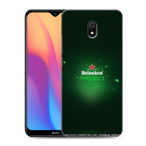 Дизайнерский силиконовый с усиленными углами чехол для Xiaomi RedMi 8A Heineken