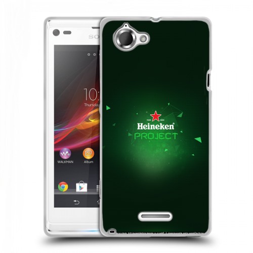 Дизайнерский пластиковый чехол для Sony Xperia L Heineken