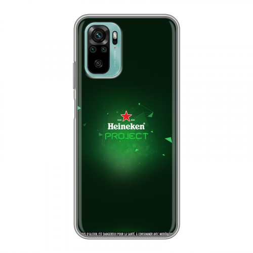 Дизайнерский силиконовый чехол для Xiaomi RedMi Note 10 Heineken