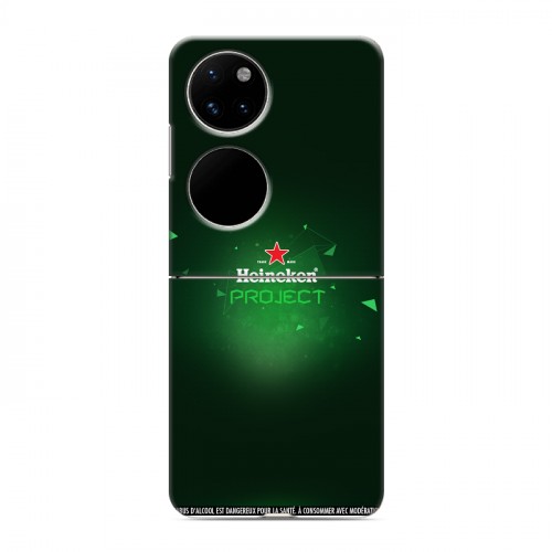 Дизайнерский пластиковый чехол для Huawei P50 Pocket Heineken