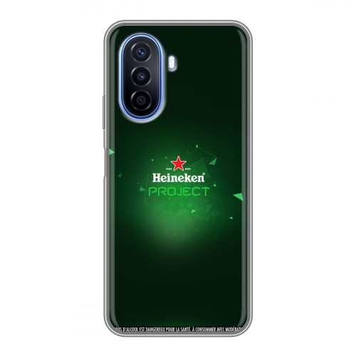 Дизайнерский силиконовый чехол для Huawei Nova Y70 Heineken