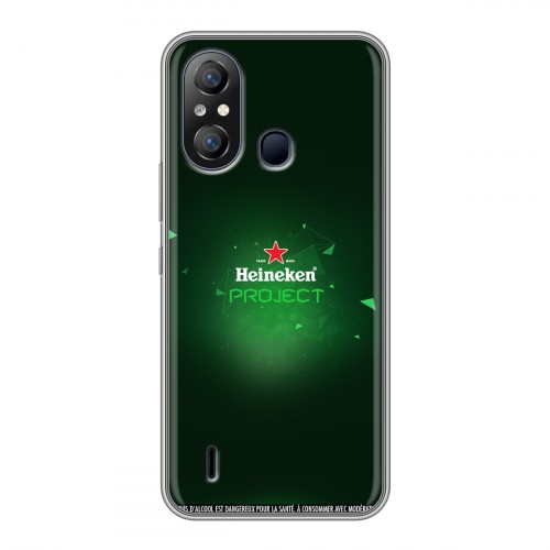 Дизайнерский силиконовый чехол для Itel A49 Heineken