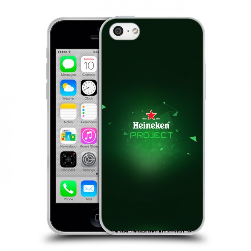 Дизайнерский пластиковый чехол для Iphone 5c Heineken