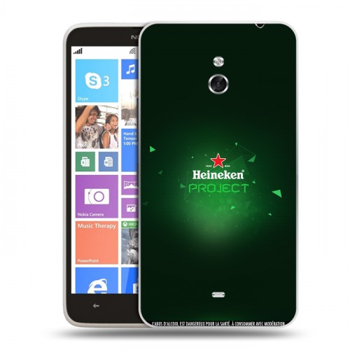 Дизайнерский пластиковый чехол для Nokia Lumia 1320 Heineken