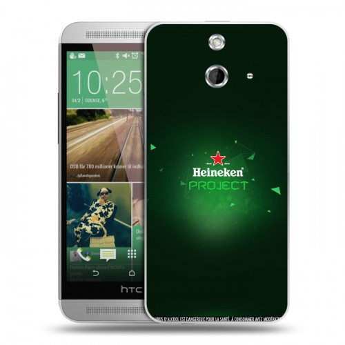 Дизайнерский пластиковый чехол для HTC One E8 Heineken