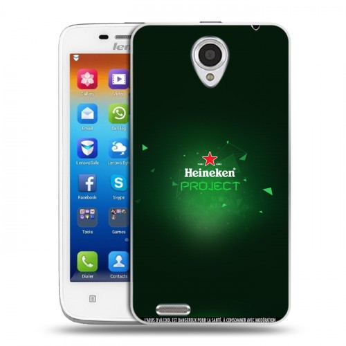 Дизайнерский пластиковый чехол для Lenovo S650 Ideaphone Heineken