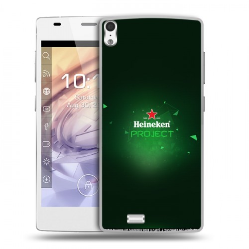 Дизайнерский пластиковый чехол для Prestigio Grace Heineken