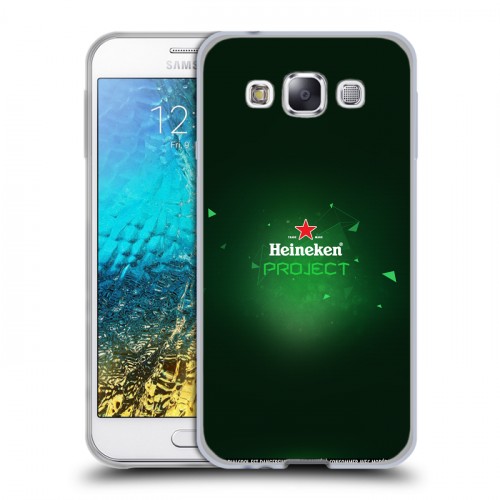 Дизайнерский пластиковый чехол для Samsung Galaxy E5 Heineken