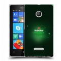 Дизайнерский пластиковый чехол для Microsoft Lumia 435 Heineken