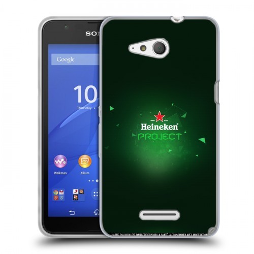 Дизайнерский пластиковый чехол для Sony Xperia E4g Heineken