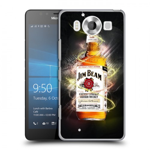 Дизайнерский пластиковый чехол для Microsoft Lumia 950 Jim Beam