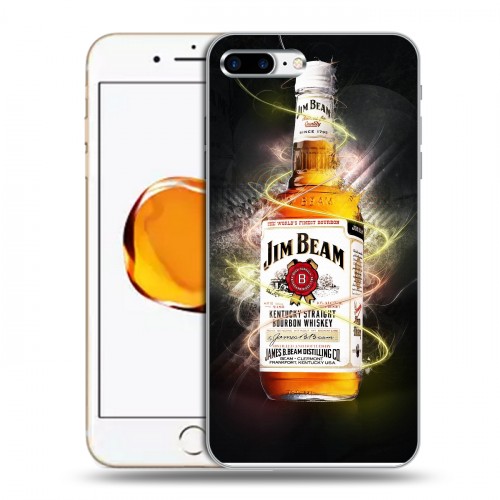 Дизайнерский пластиковый чехол для Iphone 7 Plus / 8 Plus Jim Beam