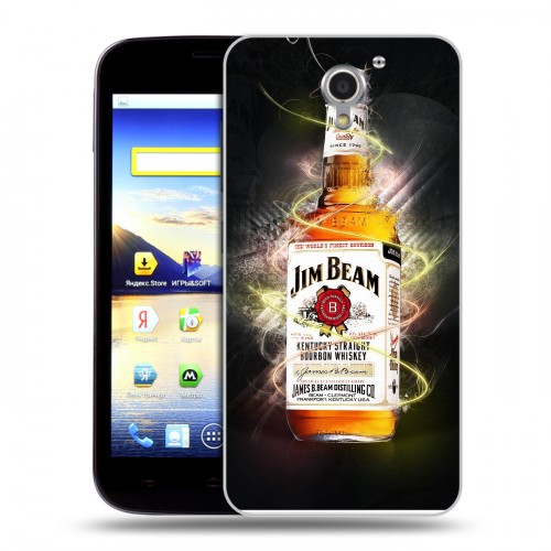 Дизайнерский пластиковый чехол для ZTE Blade A510 Jim Beam