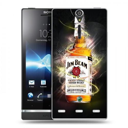 Дизайнерский пластиковый чехол для Sony Xperia S Jim Beam