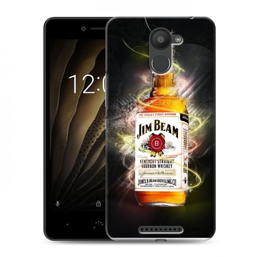 Дизайнерский силиконовый чехол для BQ Aquaris U Jim Beam