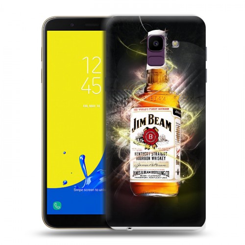 Дизайнерский пластиковый чехол для Samsung Galaxy J6 Jim Beam