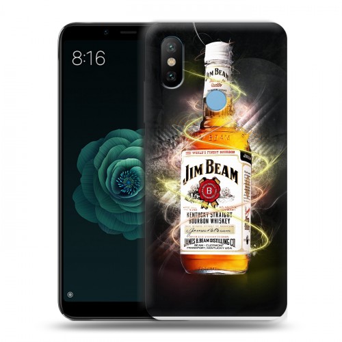 Дизайнерский силиконовый чехол для Xiaomi Mi A2 Jim Beam