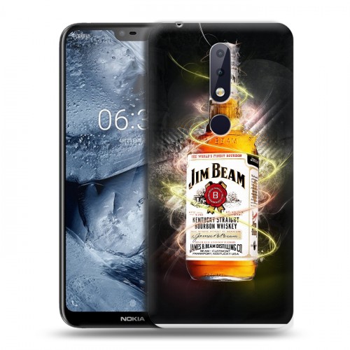 Дизайнерский пластиковый чехол для Nokia 6.1 Plus Jim Beam